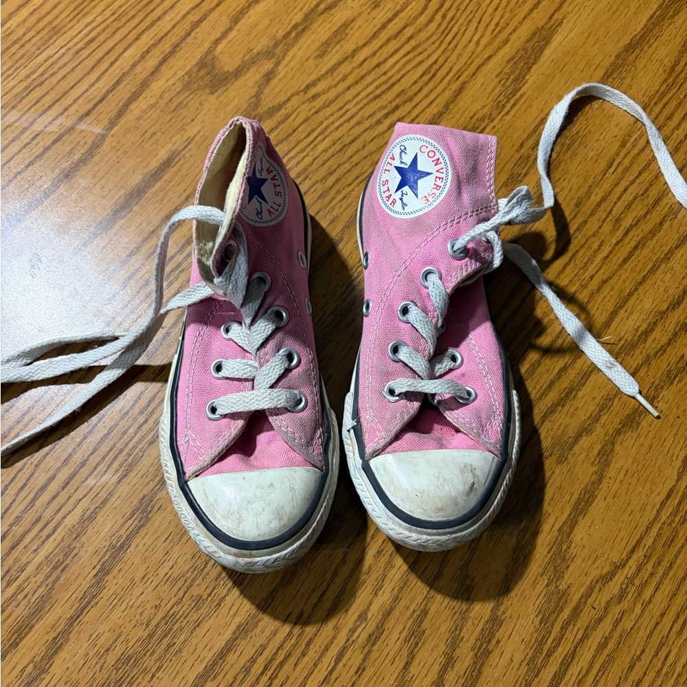 Converse Kids Pink Canvas Sneakers